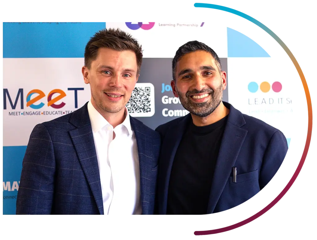 Lee Jepson, Bassit Siddiqui at this year's M.E.E.T. 2026