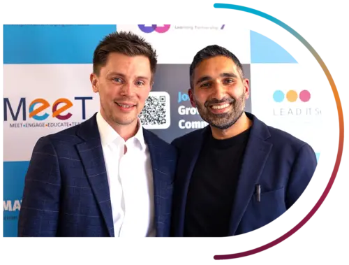 Lee Jepson, Bassit Siddiqui at this year's M.E.E.T. 2026