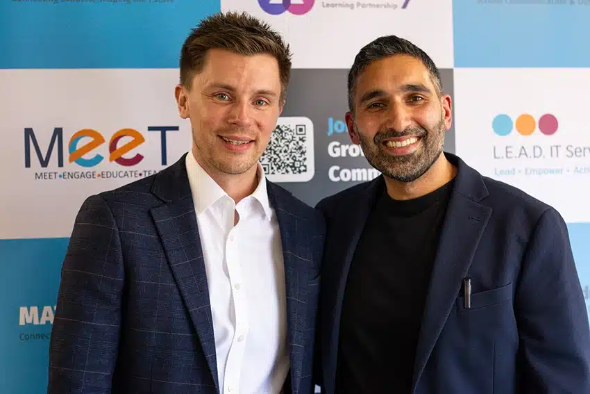 Lee Jepson and Baasit Siddiqui speak at LEAD IT's M.E.E.T. 2026 event
