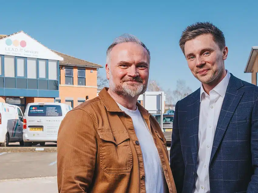 Chris Edwards and Lee Jepson at LEAD IT Offices
