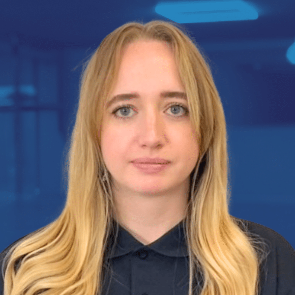 Natalie Jepson – Blue Background