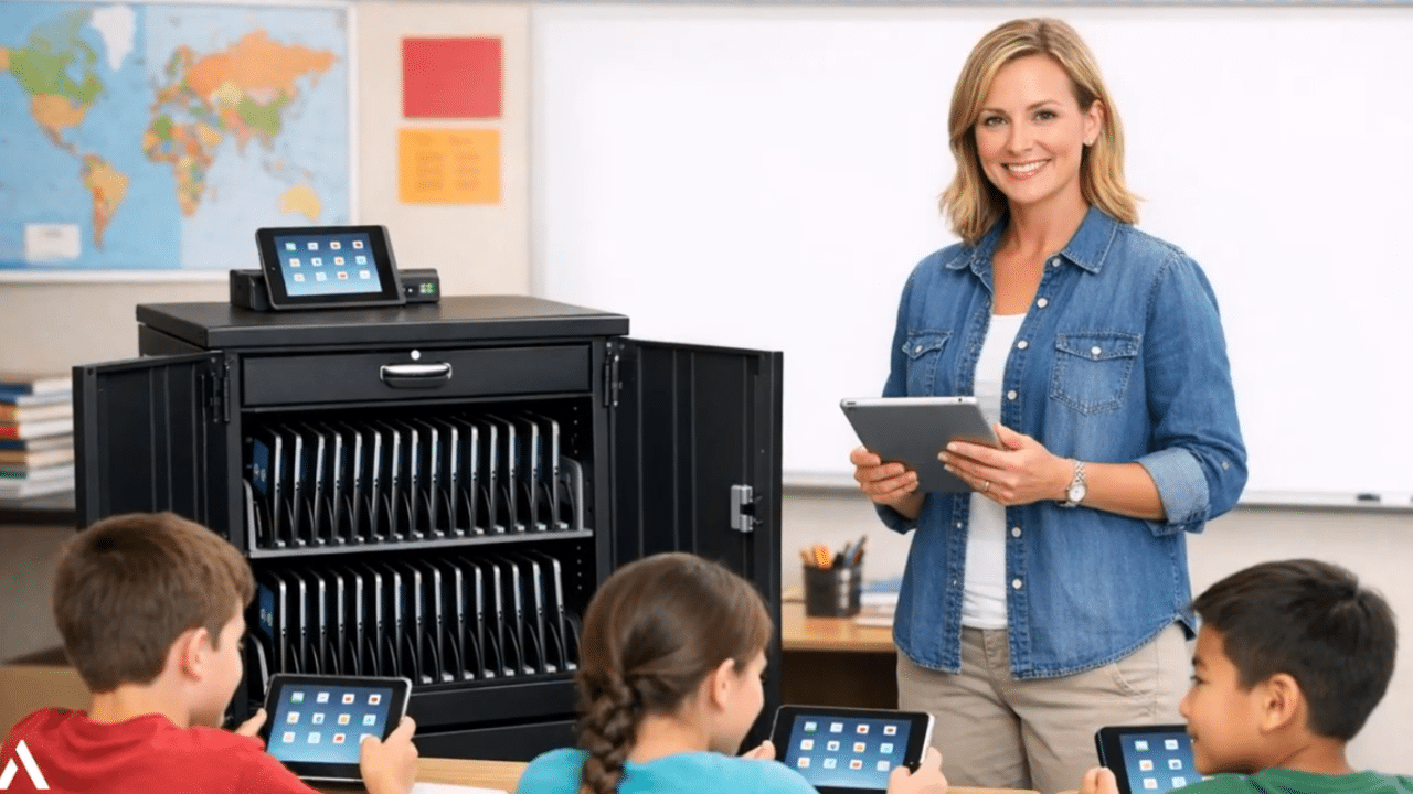 Kids with iPads – student keeper