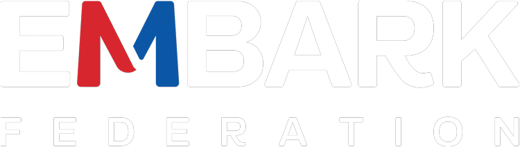Embark Federation logo white