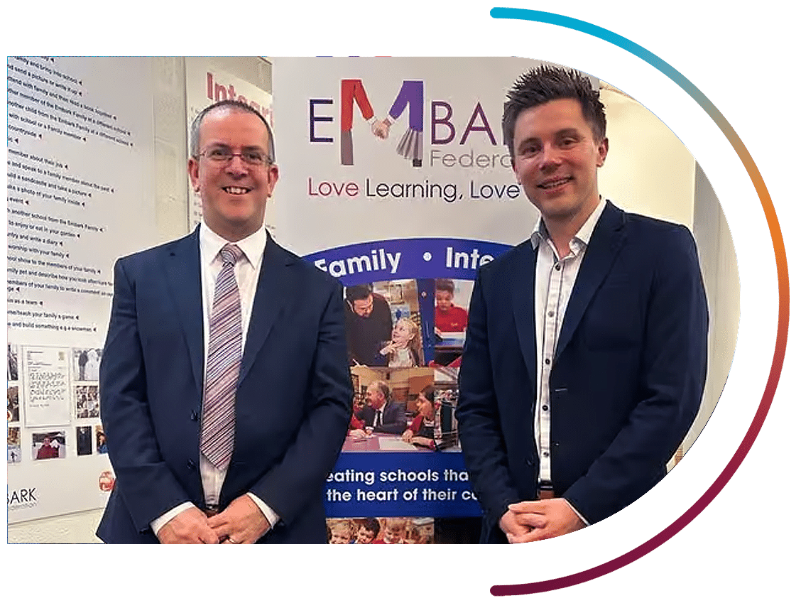 Matt Crawford of Embark Federation and Lee Jepson of LEAD IT Services